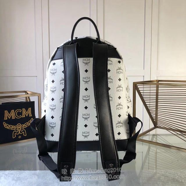 MCM雙肩背包 原單 Victory Patch Stark雙肩背包 飾以多彩貼花裝飾 高端品質 MCM女背包  mdmc1193